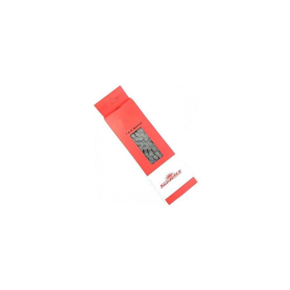 Corrente Sunrace 7v Bike 116 Serve 6v 116l Cassete 7v Index
