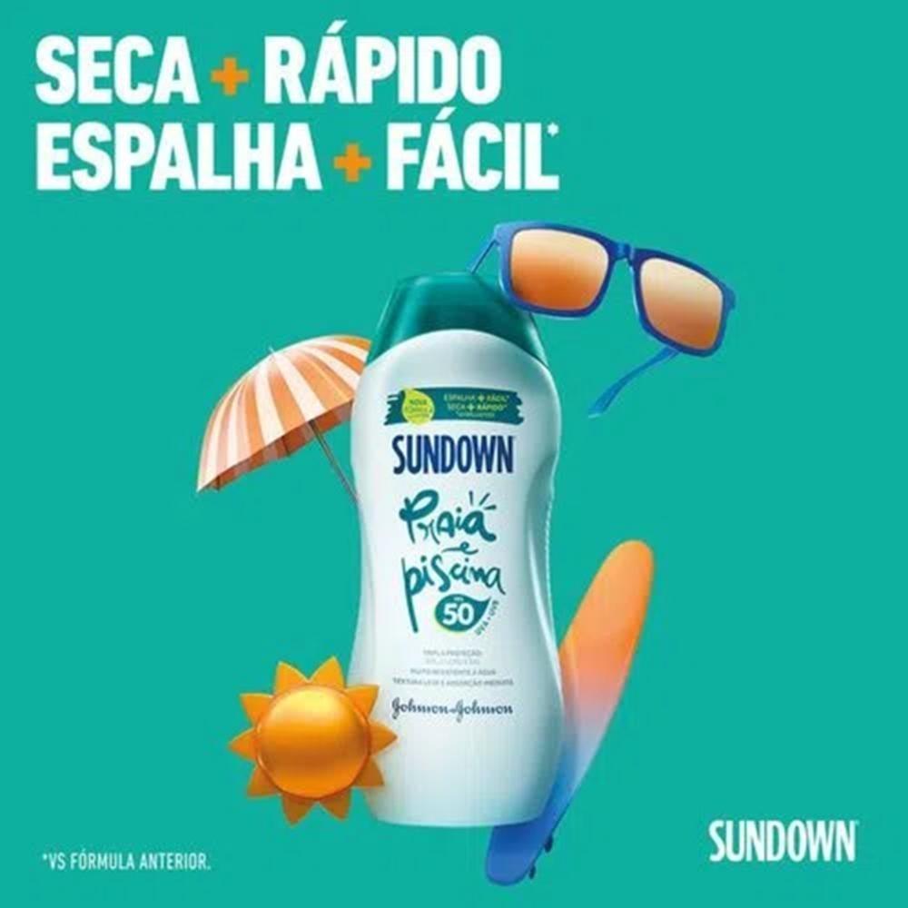 Kit Com 3 Protetor Solar Sundown Praia E Piscina FPS 50