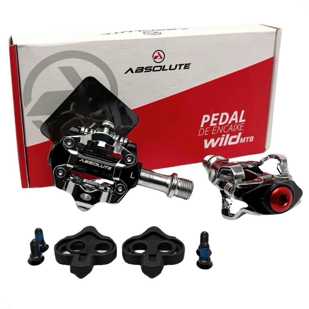 Pedal Clip Absolute Wild Mtb Com Tacos Rolamentos Selados
