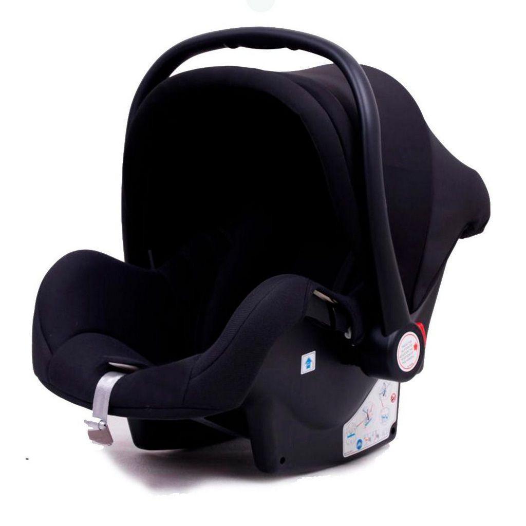 Kit 3 Em1 Carrinho De Bebê 4 Rodas + Bebê Conforto Preto
