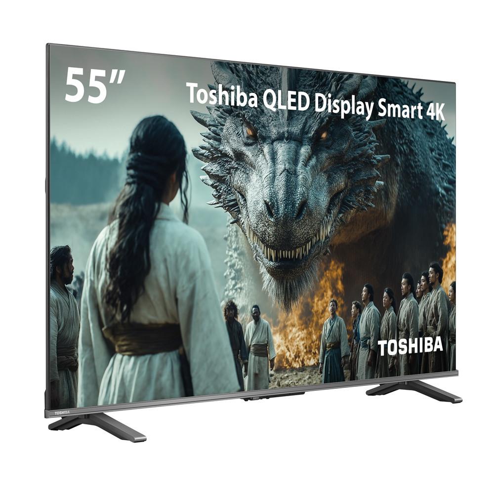 Smart TV Qled 55 4K Toshiba Google TV 3hdmi 2USB Wi-fi
