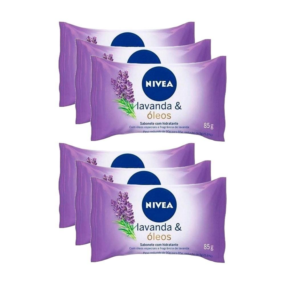 Kit Sabonete Nivea Lavanda E Óleos 85g C/6un