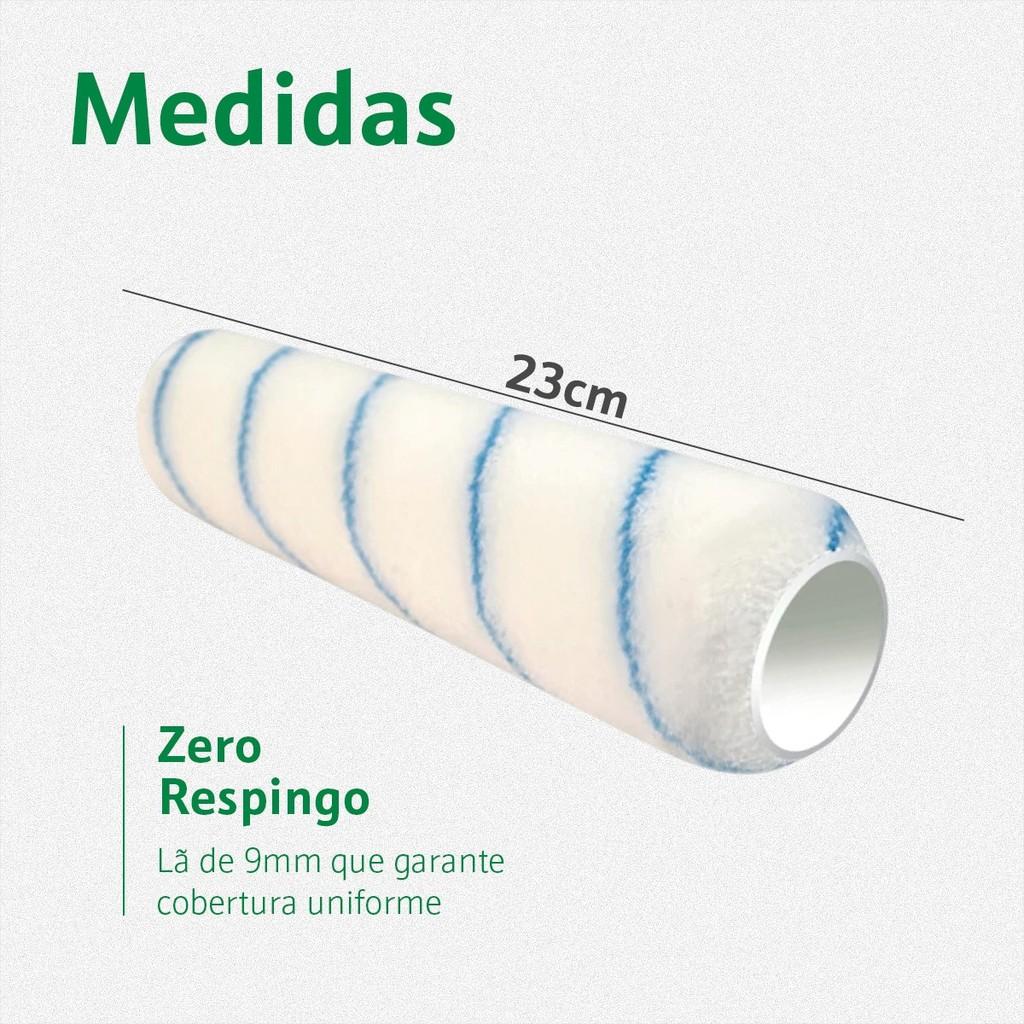 Rolo Para Pintura Não Respinga 10mmx23cm S/cabo Condor