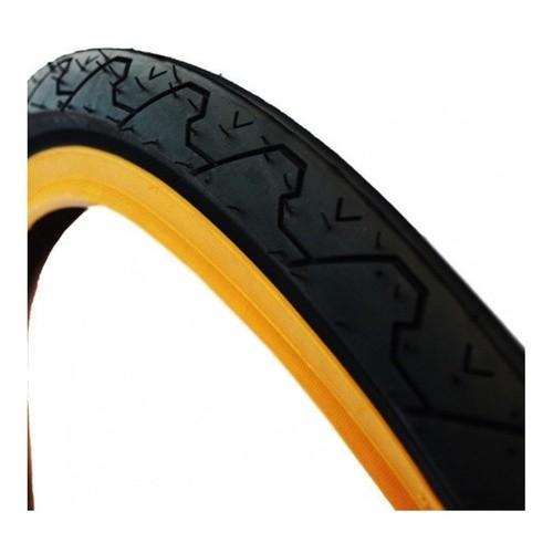 Pneu Bicicleta Kenda K90 Aro 26x1.95 Slick Urbano Pto Faixa Amarela Kit Câmara De Ar 26 Bico Grosso 26 Balão Bico Grosso