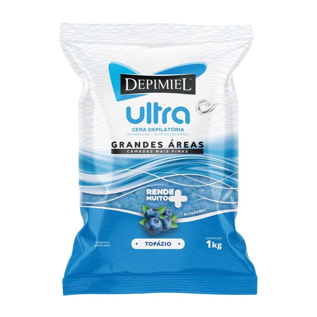 Cera Depilatória ULTRA Topázio Pérola Corporal Depimiel 1kg