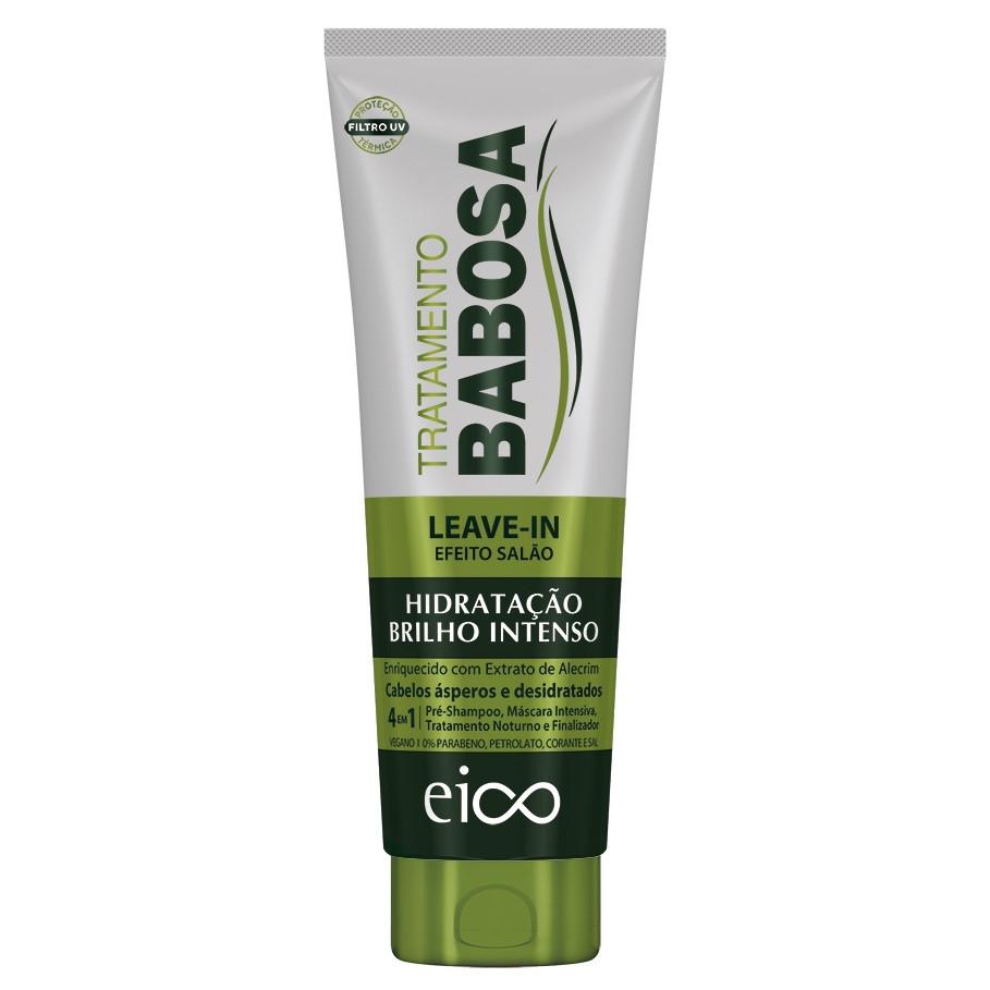 Eico Leave-in Creme Finalizador Tratamento Protetor Térmico Brilho Hidratação Intensa Babosa 200ml Filtro Solar