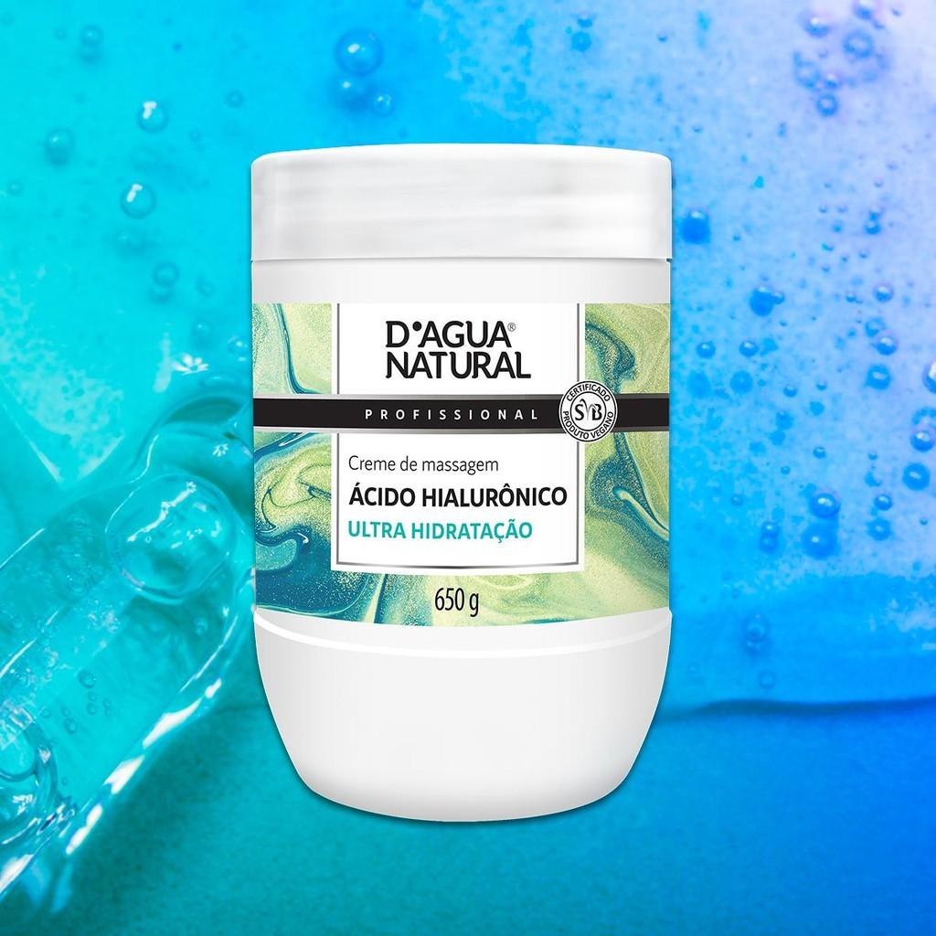 Creme De Massagem Dagua Natural Ácido Hialurônico 650g ULTRA Hidratação