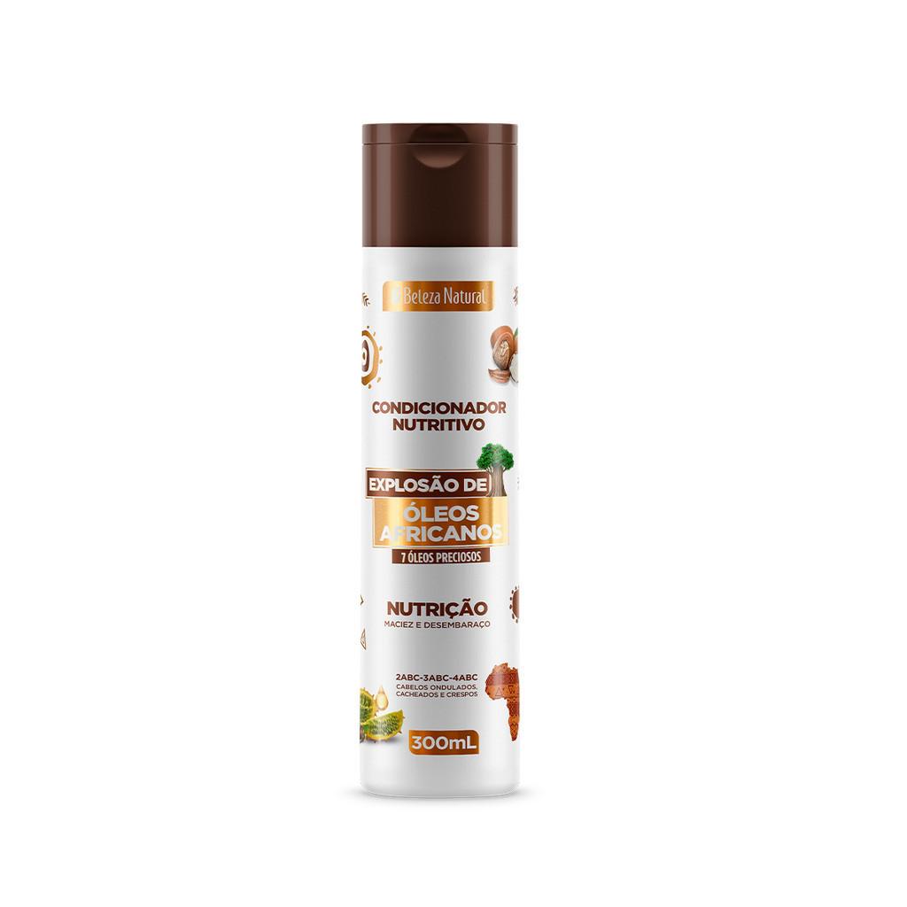 Kit Duo Óleos Africanos + Tratamento E Pentear Explosão De Queratina 1kg Bn.cachos