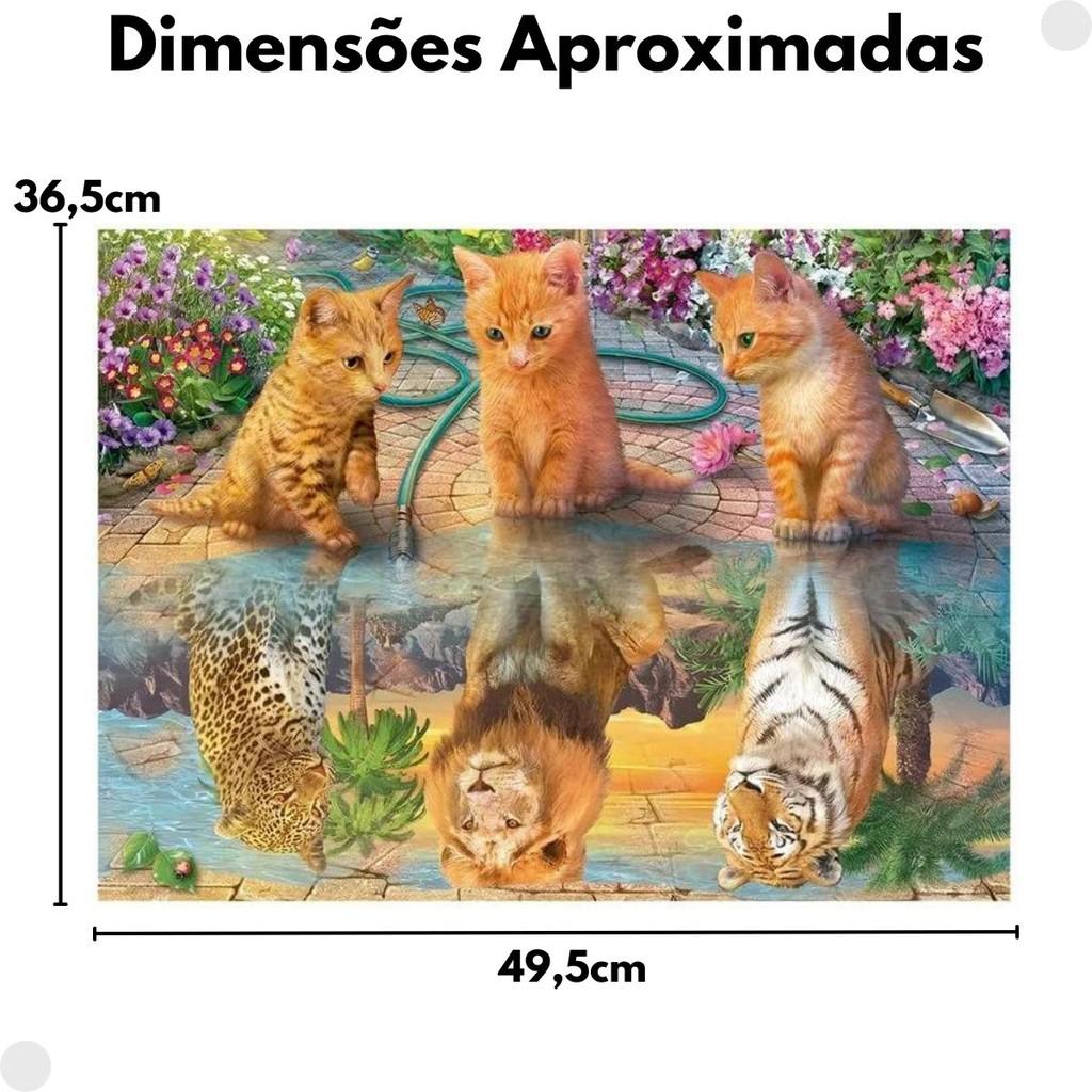 Quebra-cabeça 500 Adoráveis Felinos 04568 - Grow