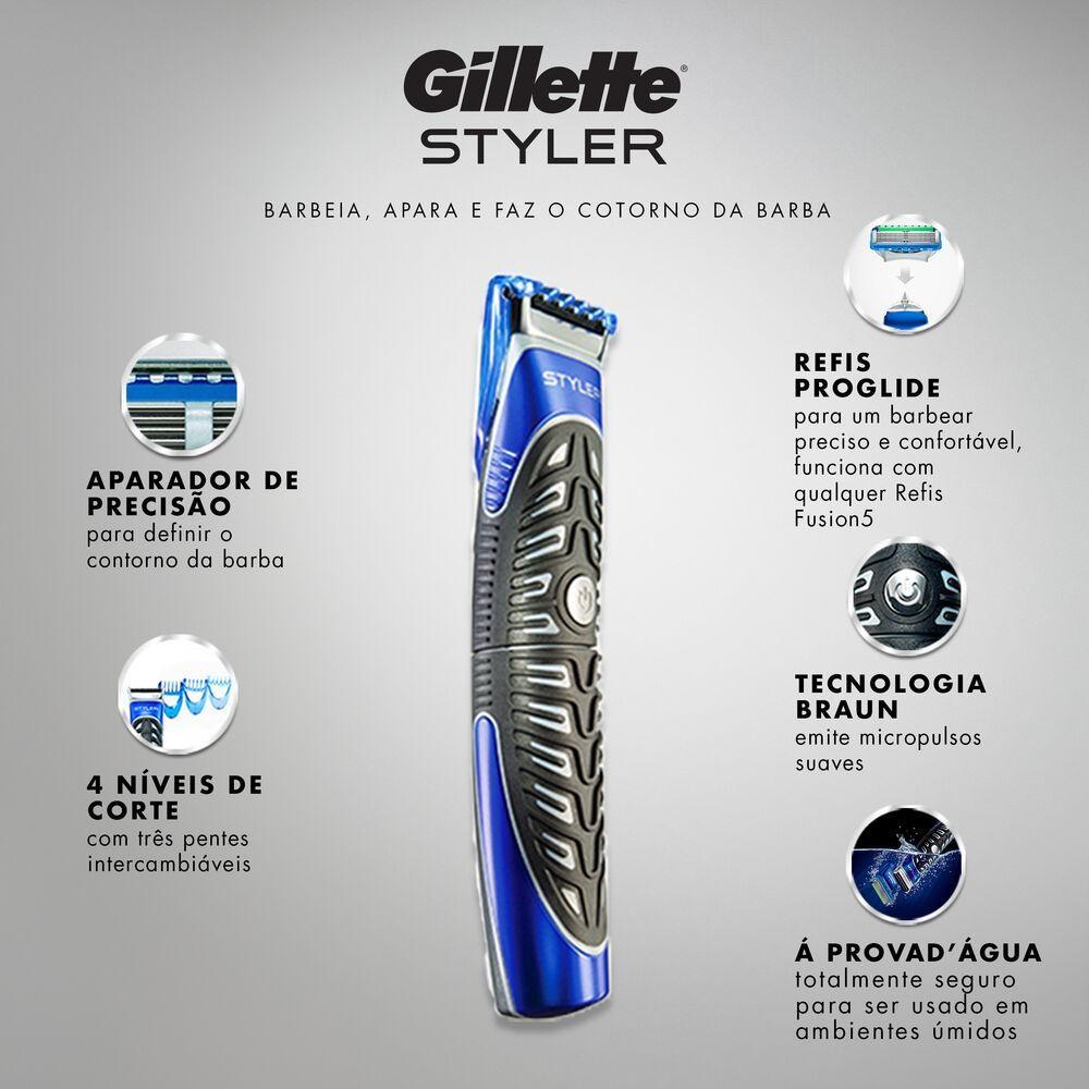 Aparelho De Barbear Gillette Styler 3 Em 1