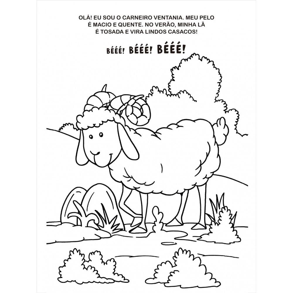 Livro Aquarela Animais Da Fazenda