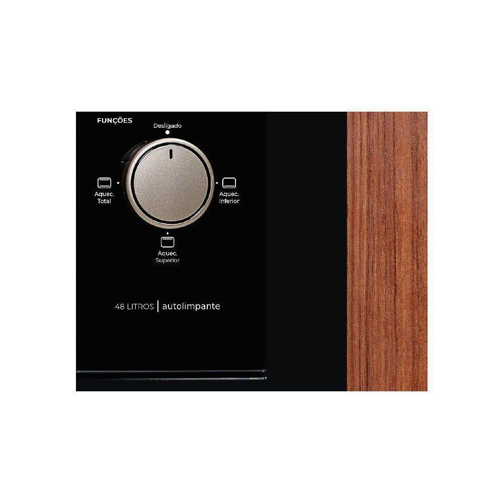 Forno Elétrico De Embutir Fischer Fit Line Preto 48L 127V 34493-95481