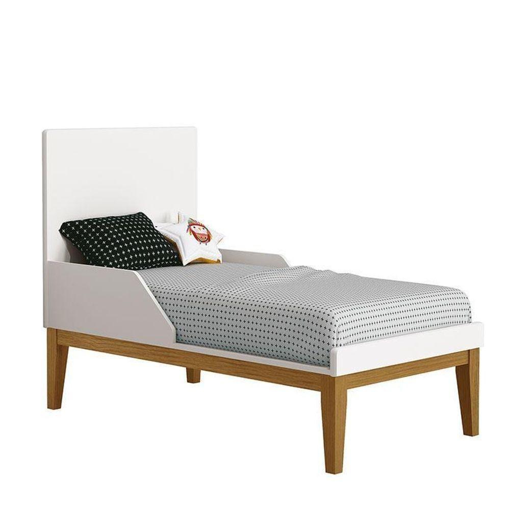Berço Americano E Cômoda New Classic Branco Com Pés Madeira E Colchão Gazin - Reller