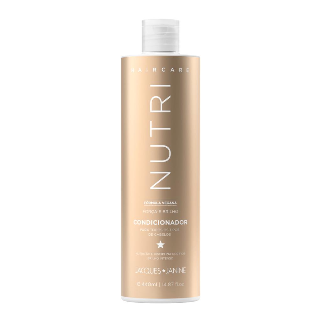 Kit Hair Care Jacques Janine Nutri Shampoo Sem Sal 450ml + Condicionador Leave-in 440ml Força E Brilho