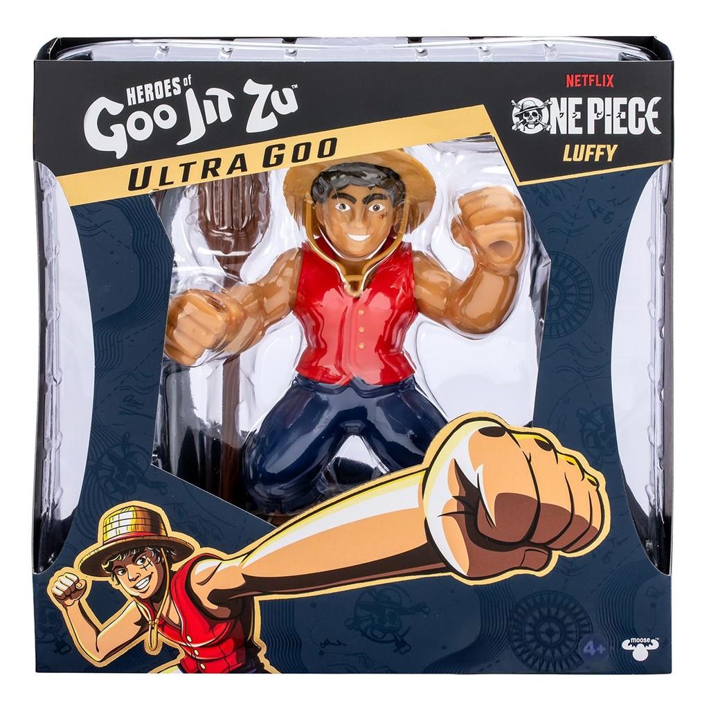Boneco Elástico Luffy One Piece 18cm E Acessórios Goo Jit Zu