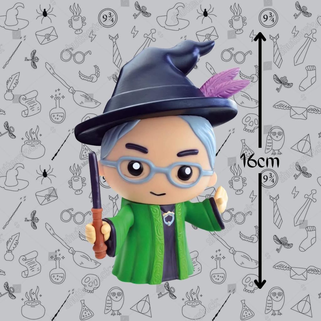 Fandom Box Boneco Colecionável Minerva Mcgonagall Saga Harry Potter Vinil Atóxico Líder