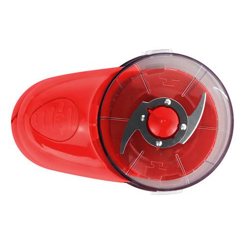 Mini Processador Elétrico 120W 500ml Lâminas Duplas Em Aço Inoxidável Vermelho Kian