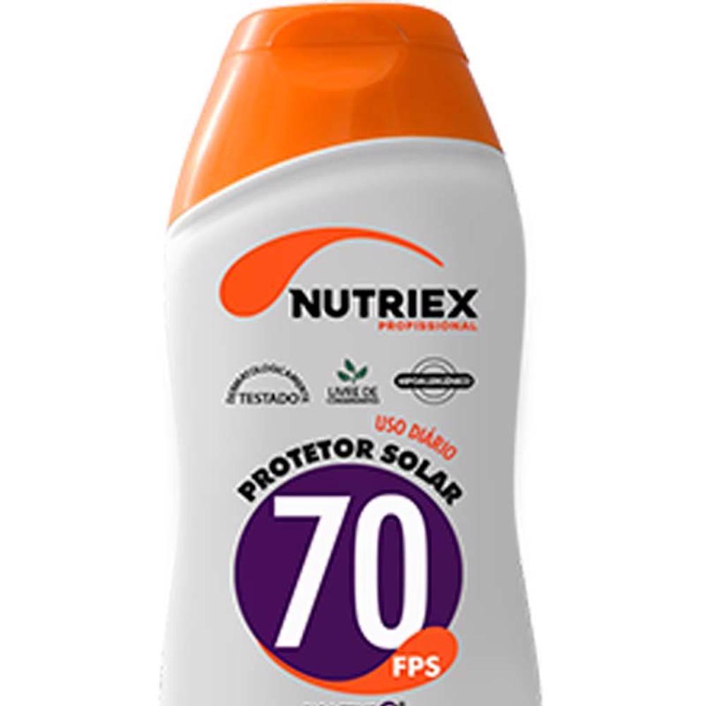 Protetor Solar FPS 70 Facial E Corporal Bisnaga 120ml Nutriex