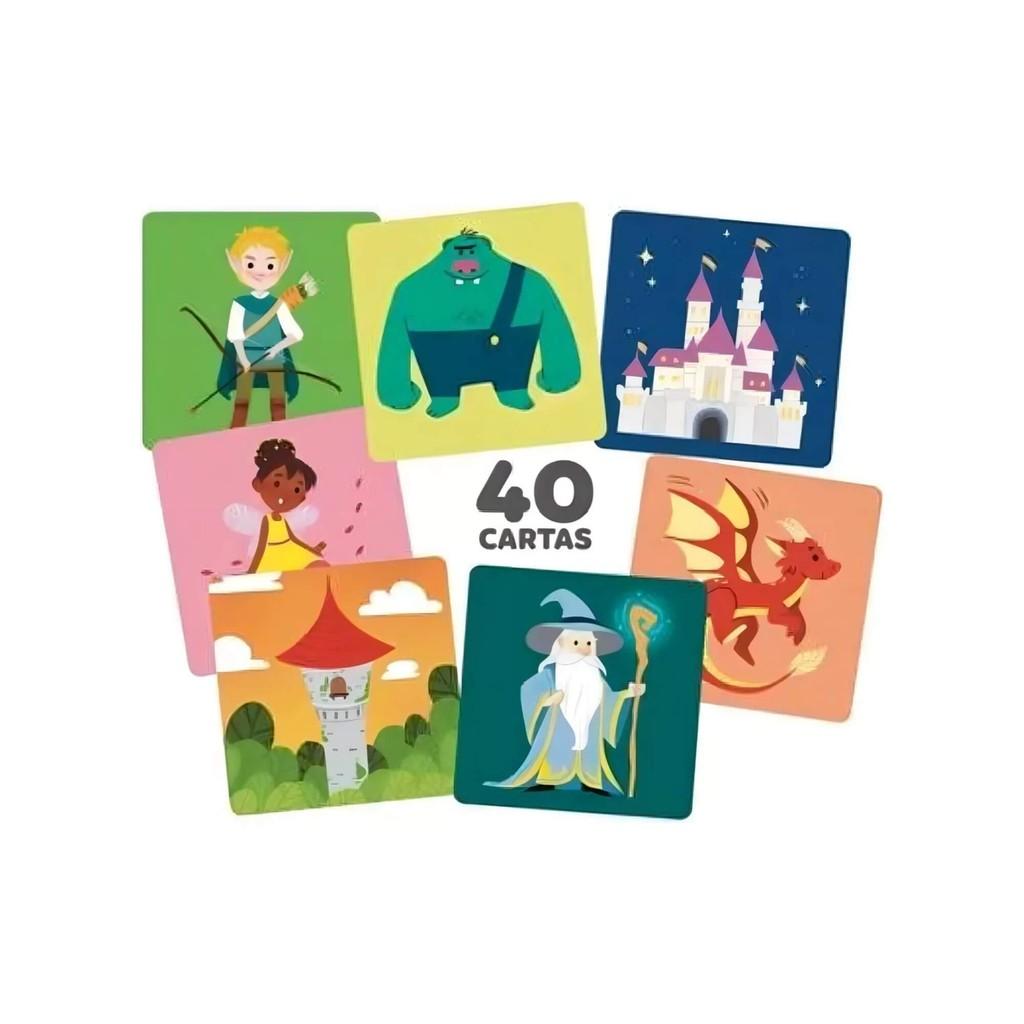 Jogo Da Memória Com História Interativo Infantil 40 Cartas Cooper Fun