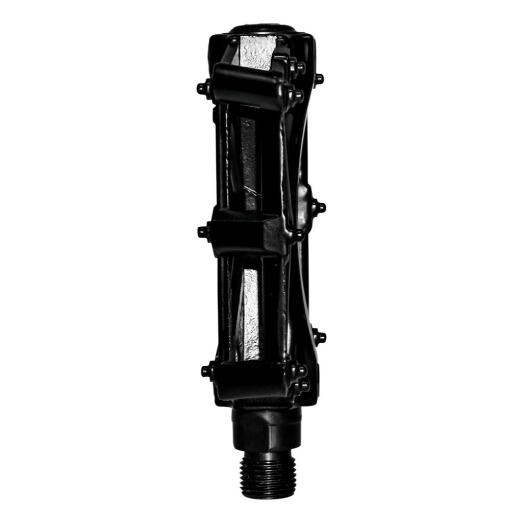 Pedal Plataforma 9/16 Aluminio Prata/preto Bicic Dh Bmx Bike