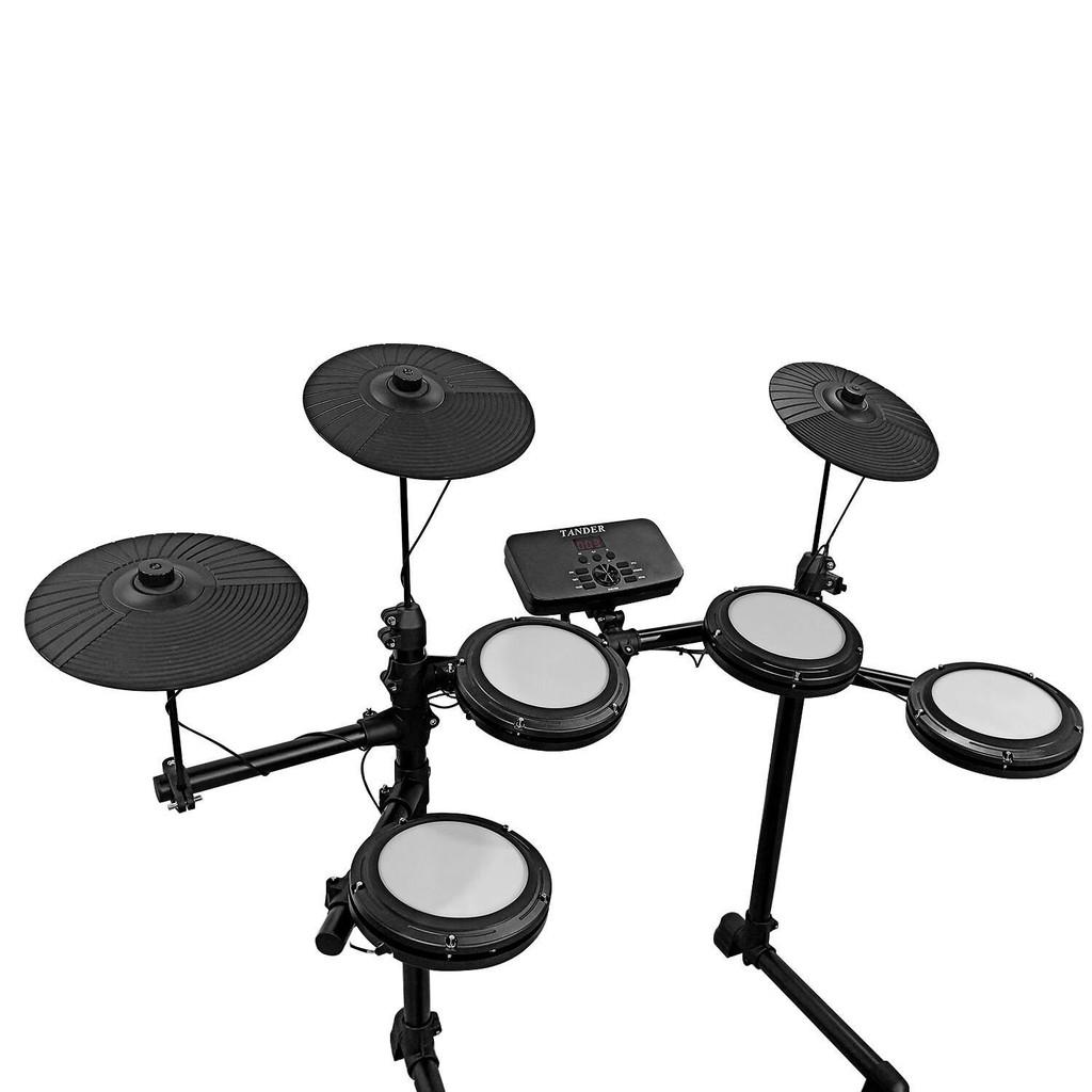 Bateria Eletrônica Com 7 Pads 2 Pedais Par De Baquetas
