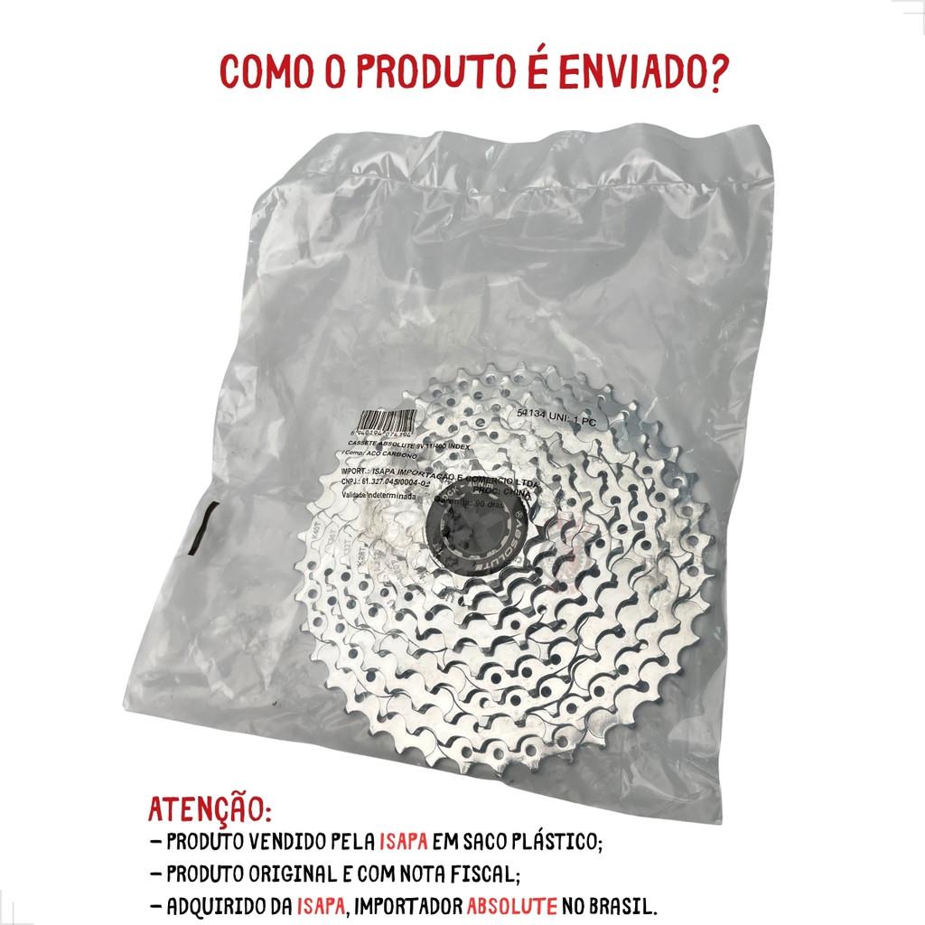 Cassete K7 9v Absolute 11/40 Mtb 1x9v 2x9v 18v Cromado Mtb