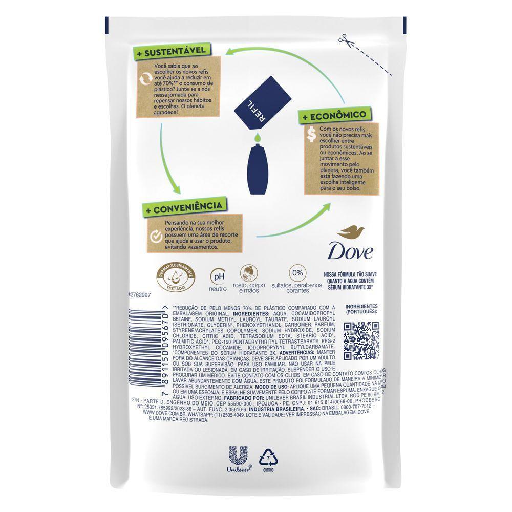 Sabonete Liquido Dove Pele Sensível 200ml Refil