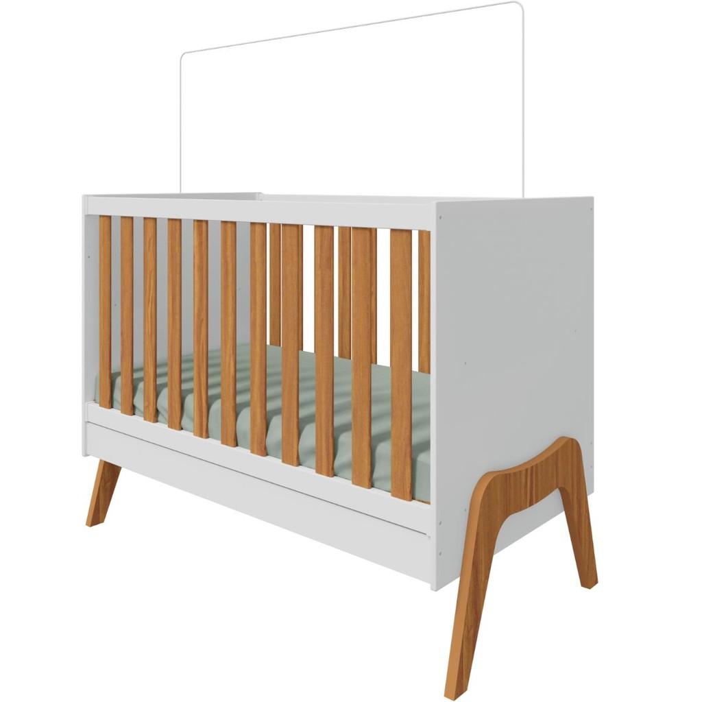 Berço Americano Multifuncional 100 Mdf Mini Cama 5 Em 1 Arco Retrô