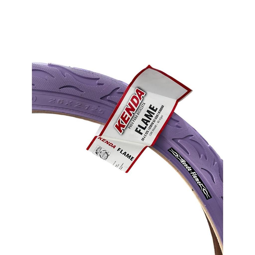 Pneu Kenda Flame Roxo Aro 26 X2.125 Original Grau Fogo (unidade)