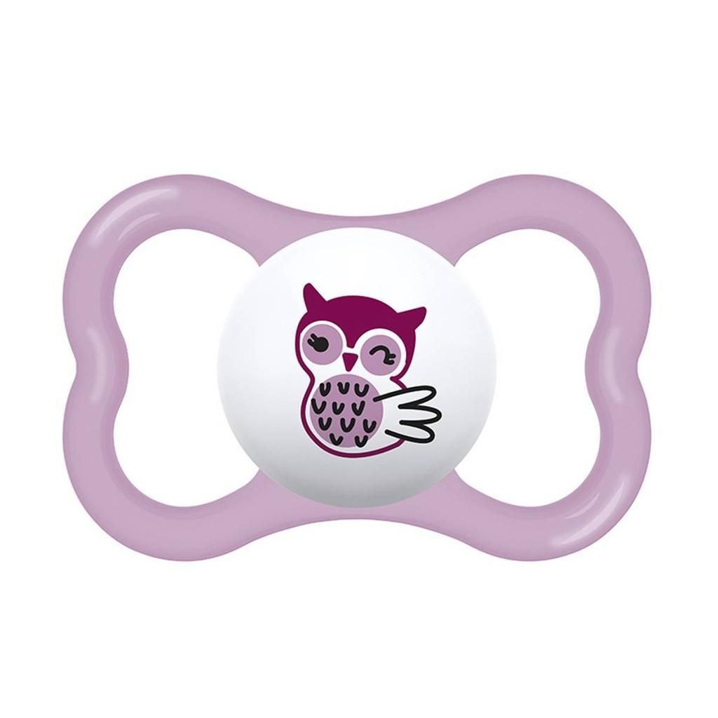 Kit Com 2 Chupetas Supreme Bico De Silicone 6m+ Rosa - Mam