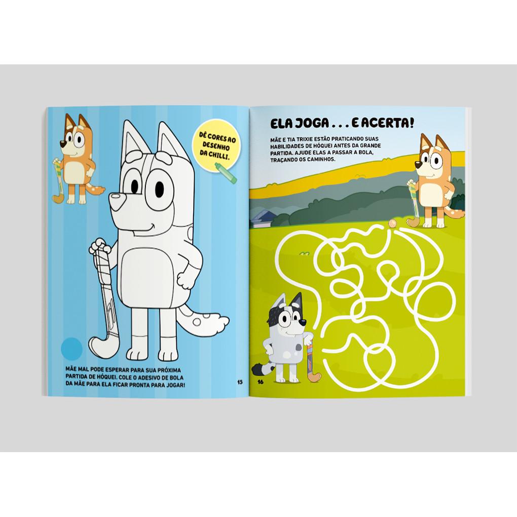 Bluey Livro De Atividades Com Adesivos - Conheça Bluey