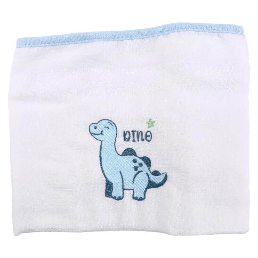 Kit Fralda Baby Gijo Bordado Dinossauro - 3 Peças