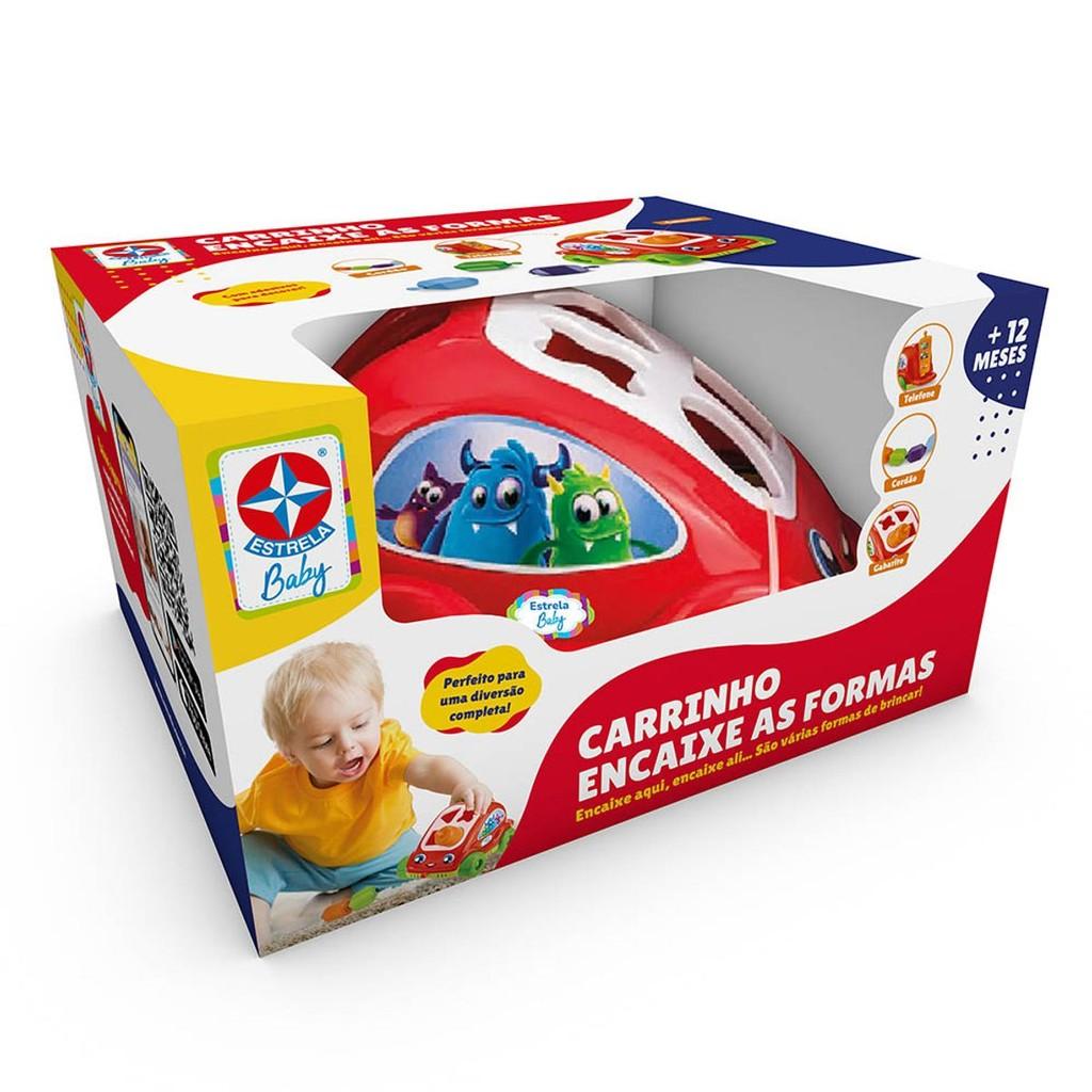 Carrinho Encaixa Formas Brinquedo Bebê Estrela Oficial
