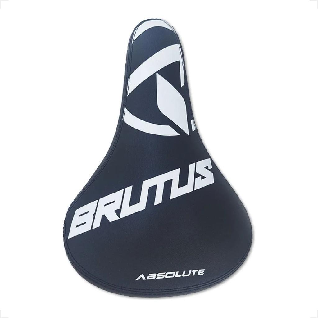 Selim Banco Absolute Brutus Preto Branco Bike Wheeling Bmx Pump Track Montadinha Motorizada Tipo Ddk