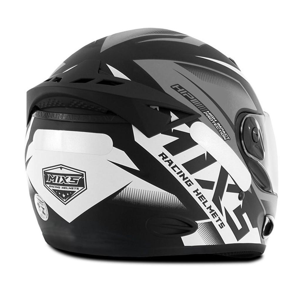 Capacete Moto Masculino E Feminino Fechado MX2 Storm Fosco Mixs Viseira Cristal Oferta