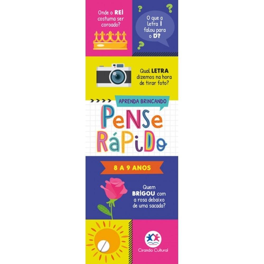 Livro Flash Cards Pense Rápido - 8 A 9 Anos