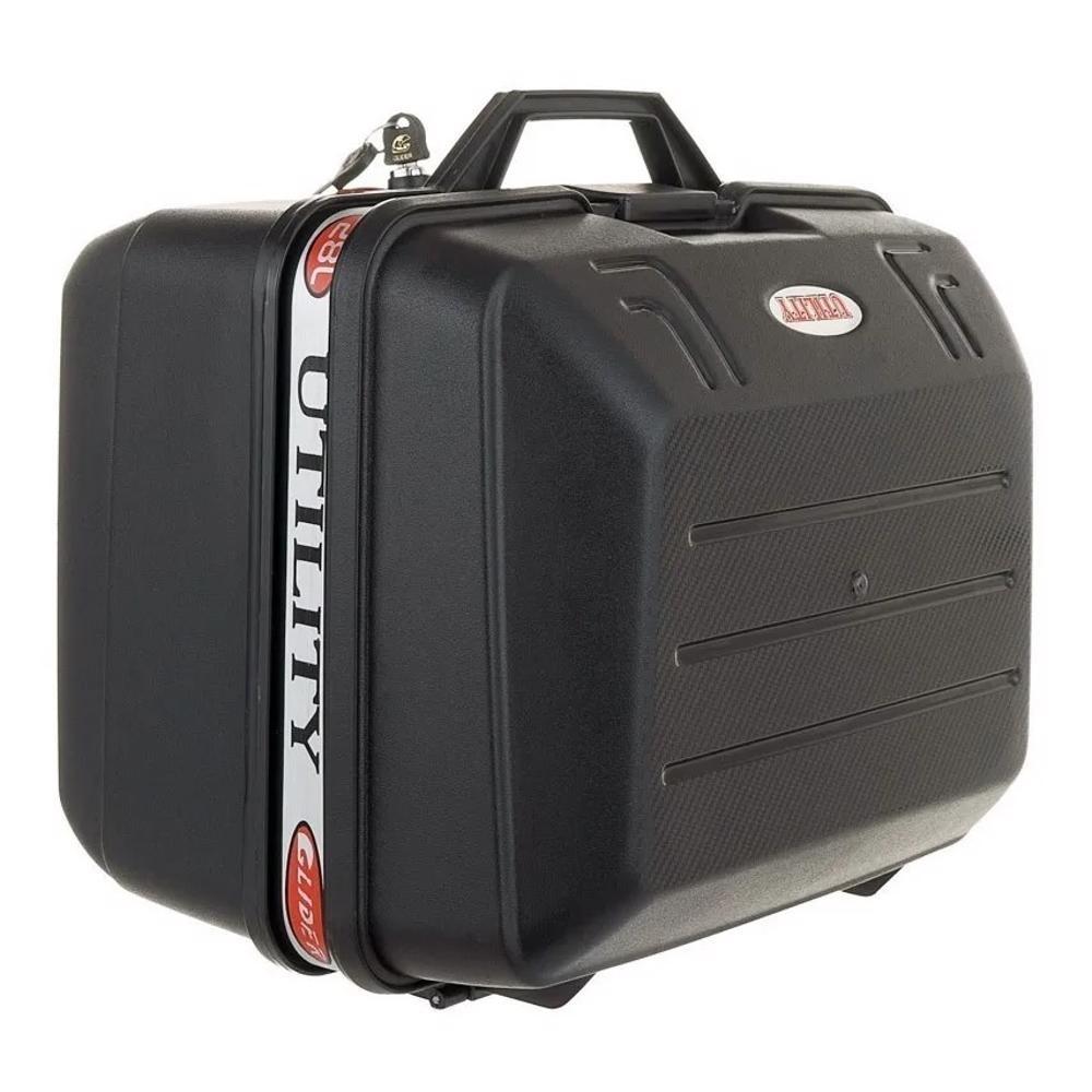 Baú Bauleto Para Moto 28 Litros Glider Utility C/Base Universal Alta Resistência