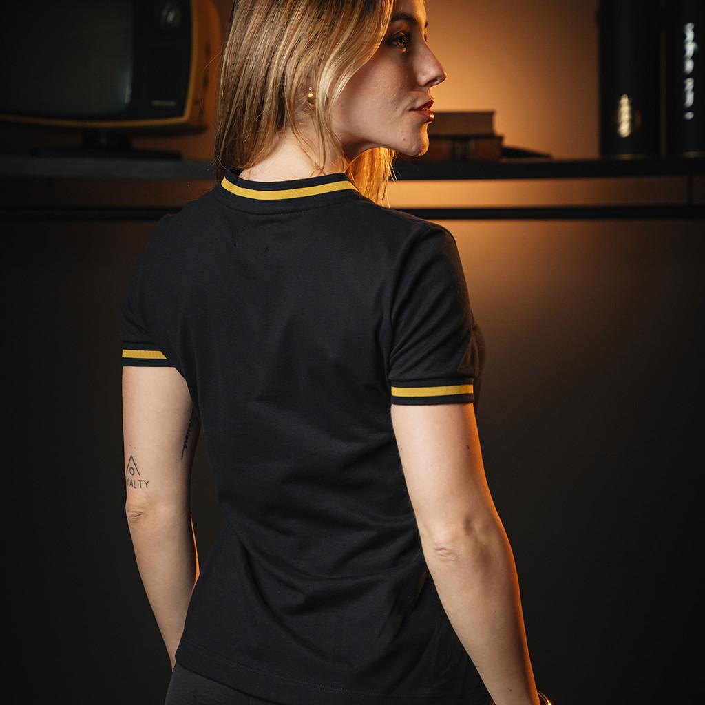 Camisa Brasil Retrô Gold Feminina Oficial