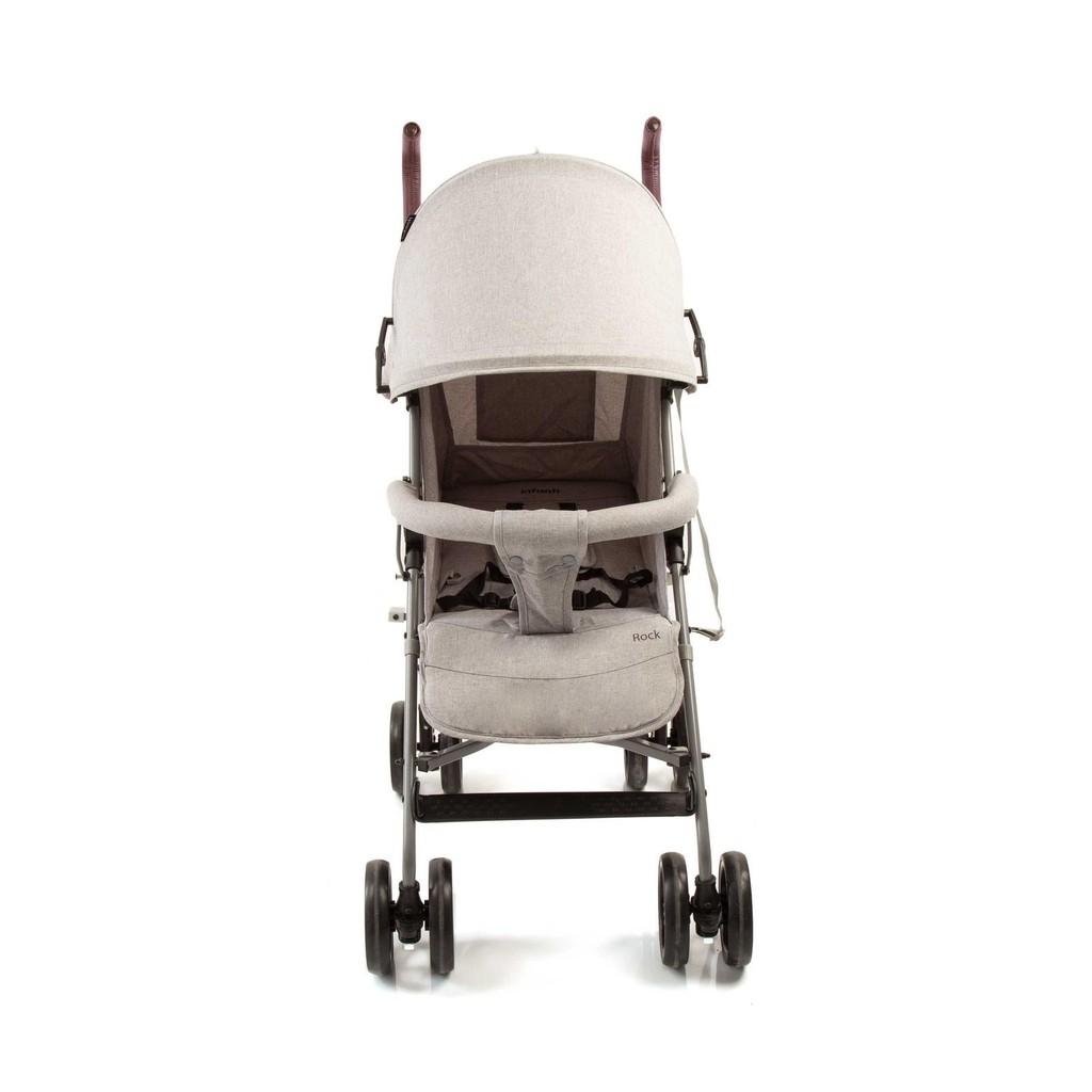 Carrinho De Bebê Rock Infanti Guarda Chuva Passeio 0-15kg Reclinável Grey Ice