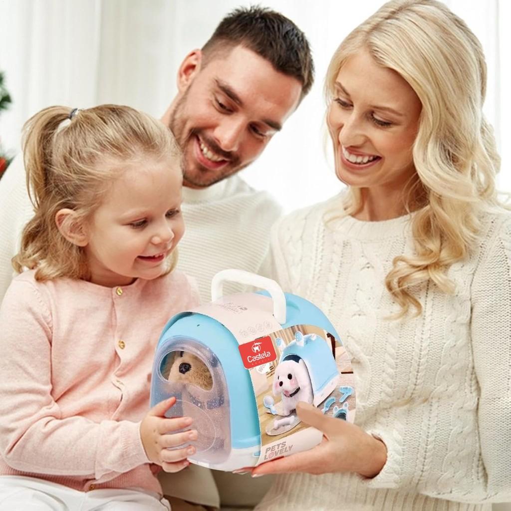 Pelúcia Cachorrinho Com Movimento E Late Com Acessórios - Castela