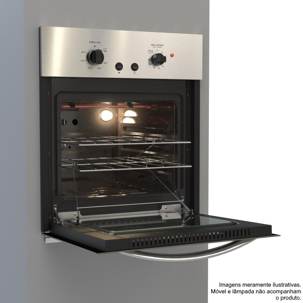 Forno De Embutir Venax Cristallo Giii 50 Litros A Gas Inox
