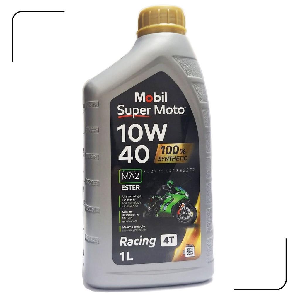 Óleo Mobil 10w40 100 Sintético Super Moto 4 Tempos 1 Litro