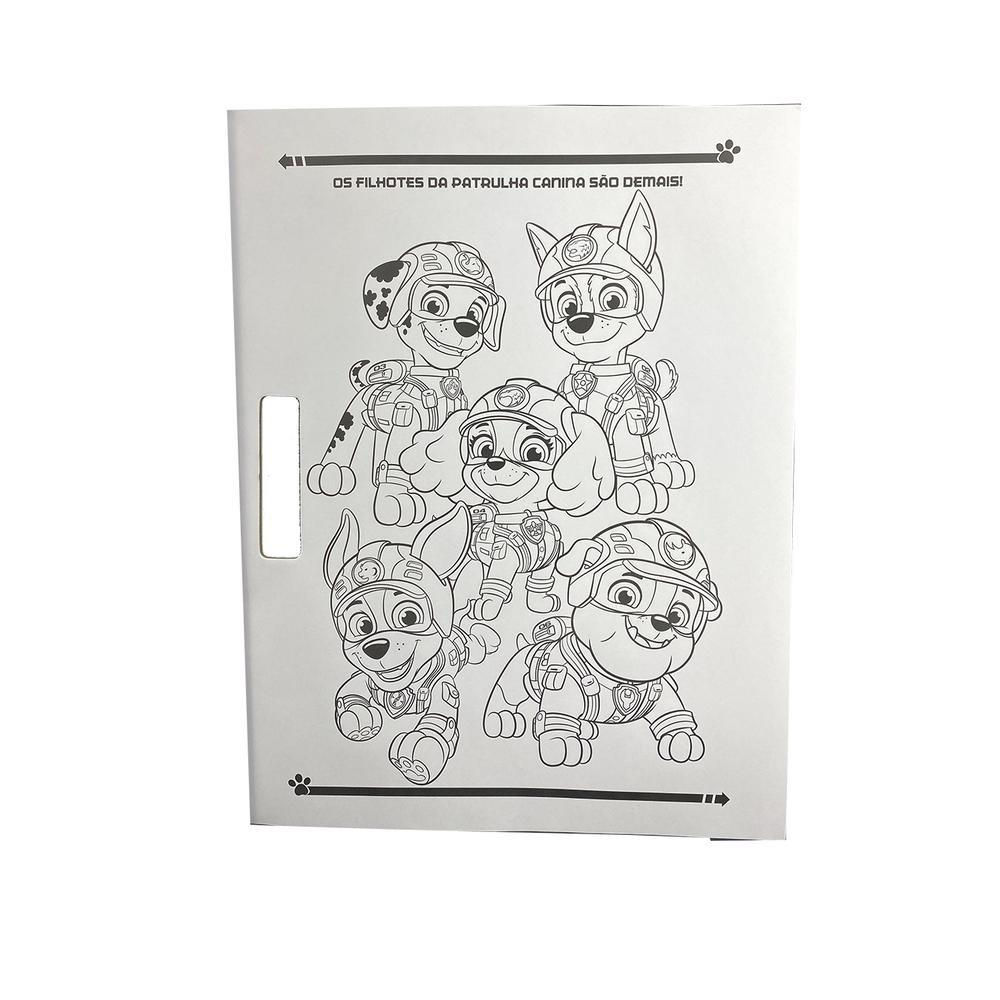 Patrulha Canina Megaprancheta Para Colorir Com Adesivos
