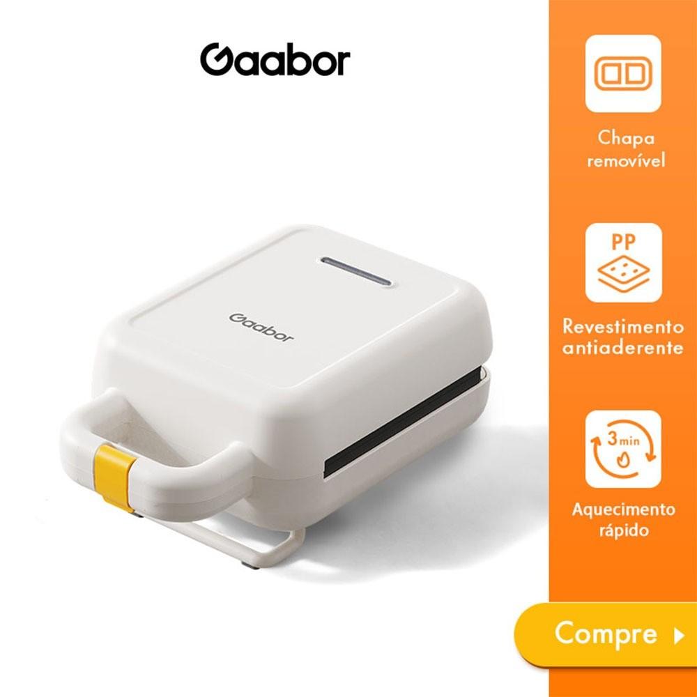 Gaabor Sanduicheira Grill Antiaderente Multilâminas Dupla Face Lanche Rápido Sm60m-wh01a-1