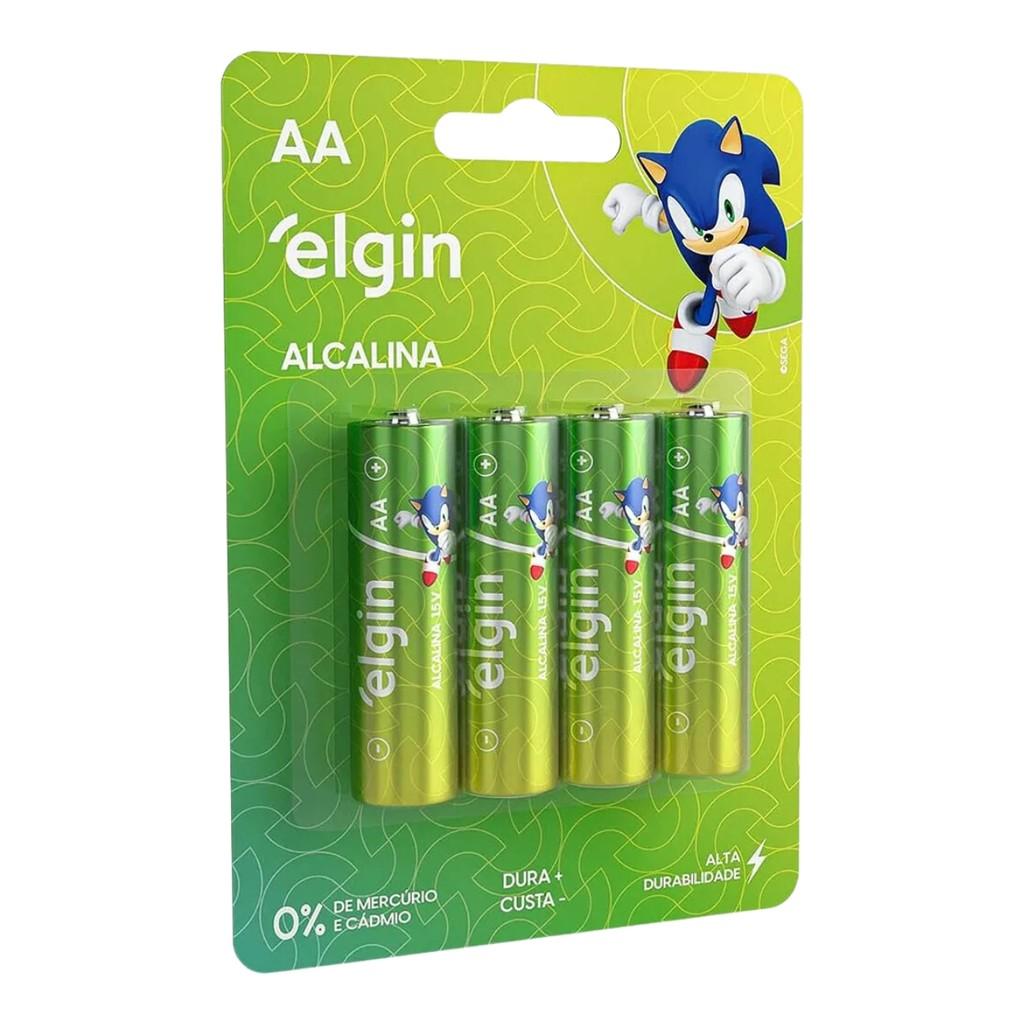 Kit Pilhas Aaa Palito C/4 + Aa Pequena C/4 Alcalinas Elgin