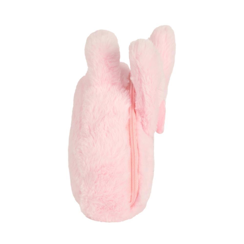 Bolsa Metoo Plush Coelha Rosa Com Laço E Alça De Mão