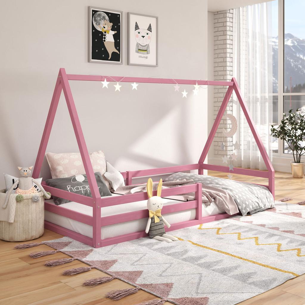 Cama Montessoriana Madeira Maciça Casa Estrado Sila