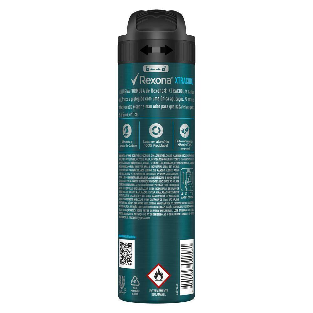 Kit 2 Desodorantes Rexona Men Antitranspirante Aerossol Xtra Cool 150ml