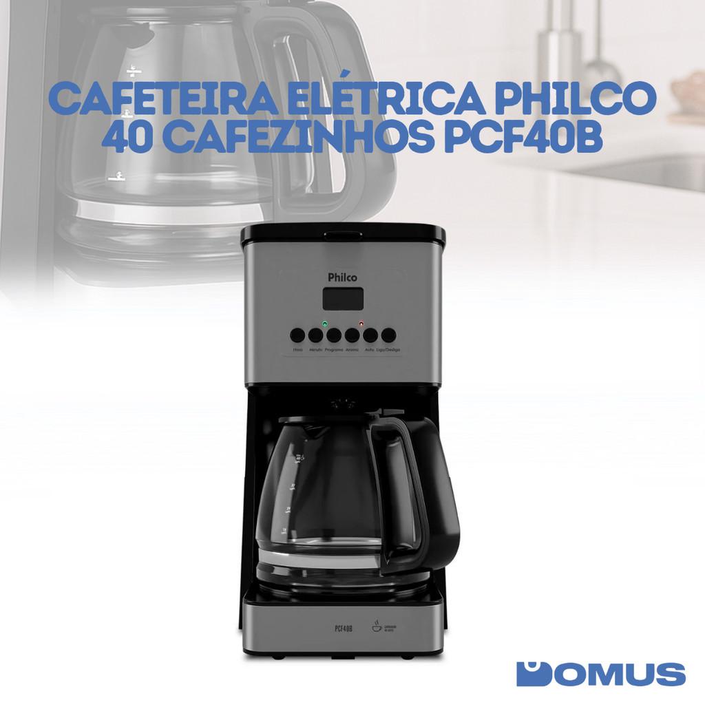 Cafeteira 40 Cafezinhos Pcf40b Painel Digital Philco