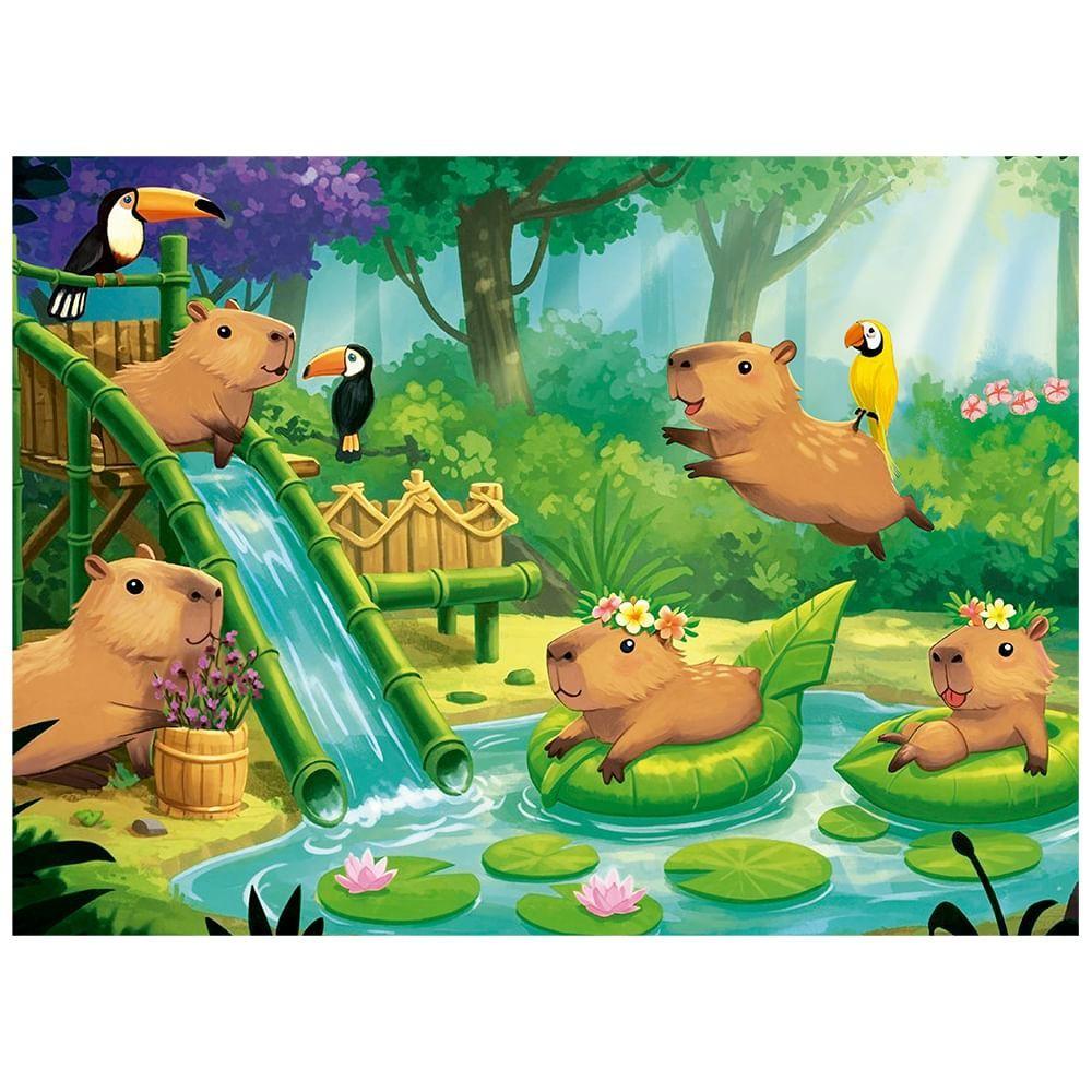 Quebra-cabeça 100 Peças Capivara Club